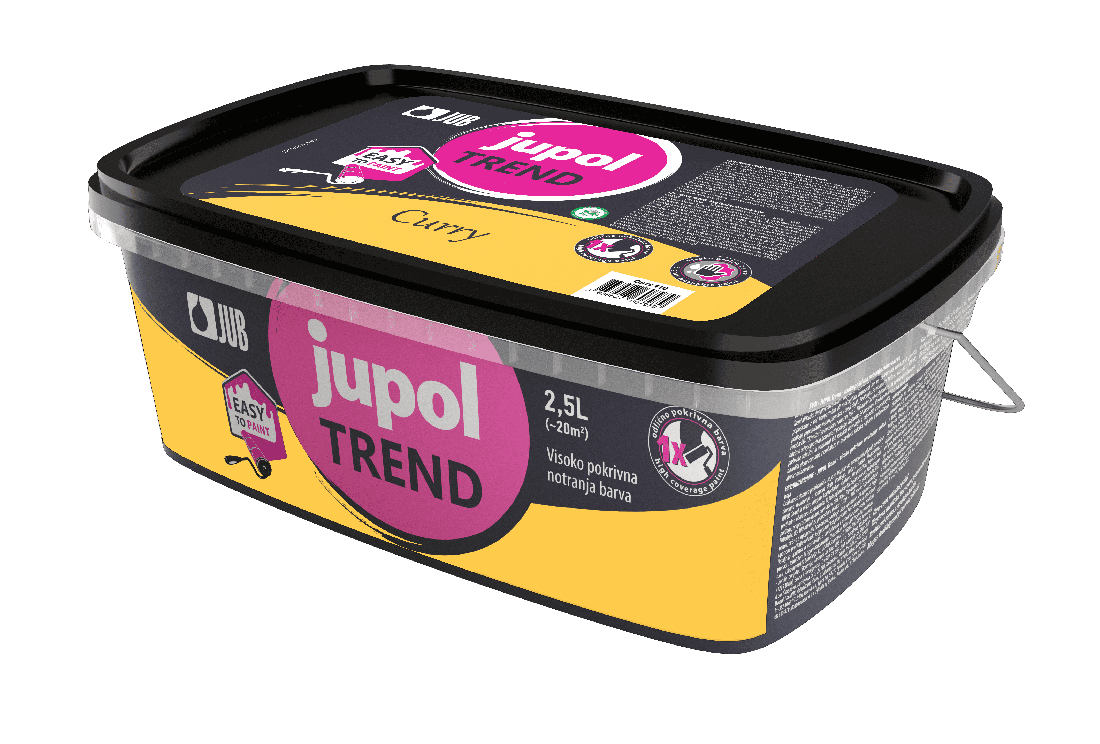 JUB Jupol Trend 2,5 l vinylová malířská barva hotové odstíny