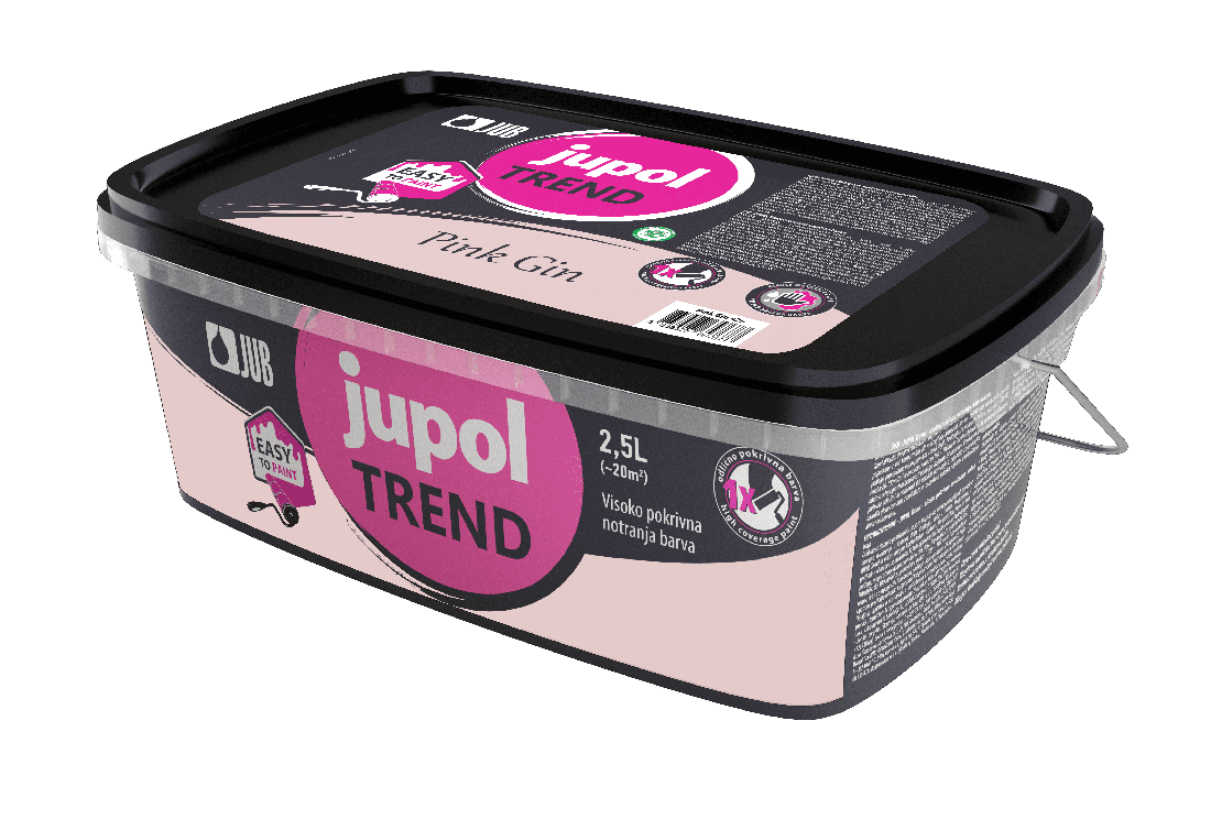 JUB Jupol Trend 2,5 l vinylová malířská barva hotové odstíny