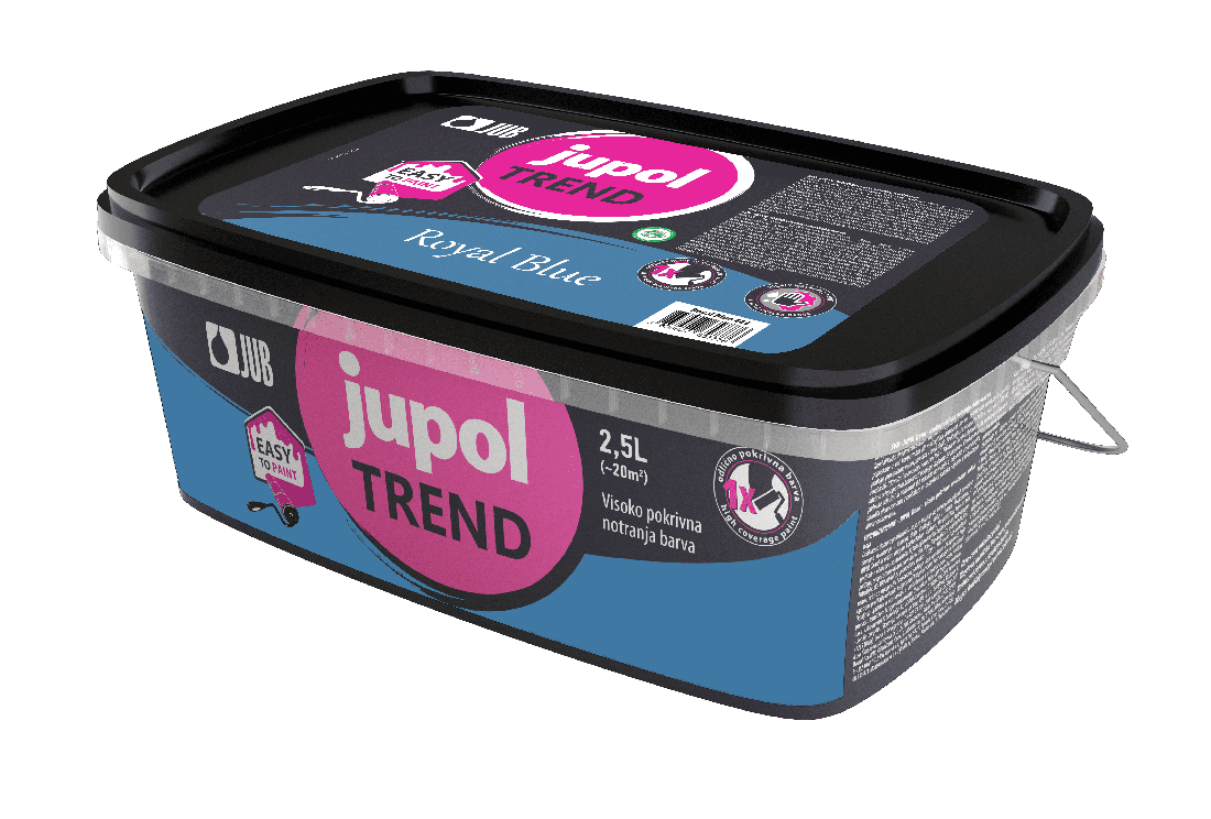 JUB Jupol Trend 2,5 l vinylová malířská barva hotové odstíny