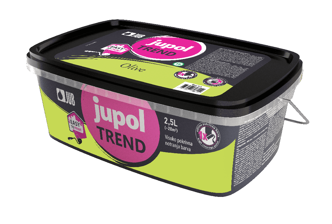 JUB Jupol Trend 2,5 l vinylová malířská barva hotové odstíny