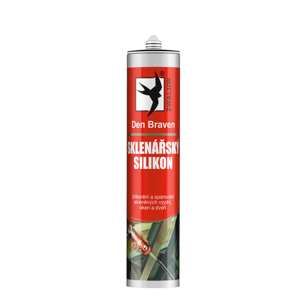 Den Braven Sklenářský silikon 280ml transparentní