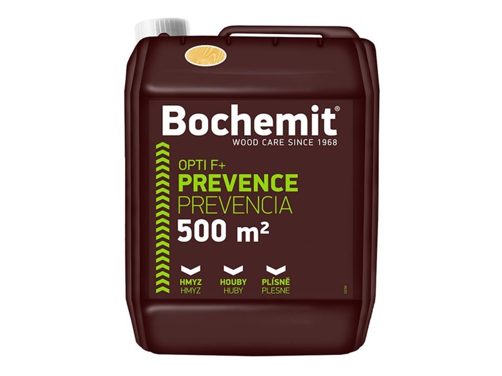 BOCHEMIT Opti F+ čirý - ochrana dřeva 3v1 proti dřevokaznému hmyzu, houbám a plísním.