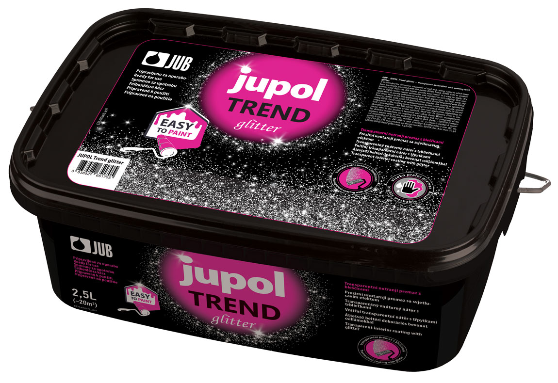 JUB Jupol Trend 2,5 l 401 Glitter - vinylová malířská barva, hotové odstíny