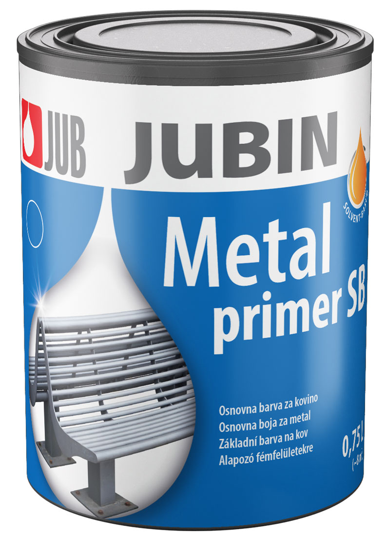 JUB JUBIN Metal Primer SB 0,75 l 140 červená - antikorozní základová barva na kov