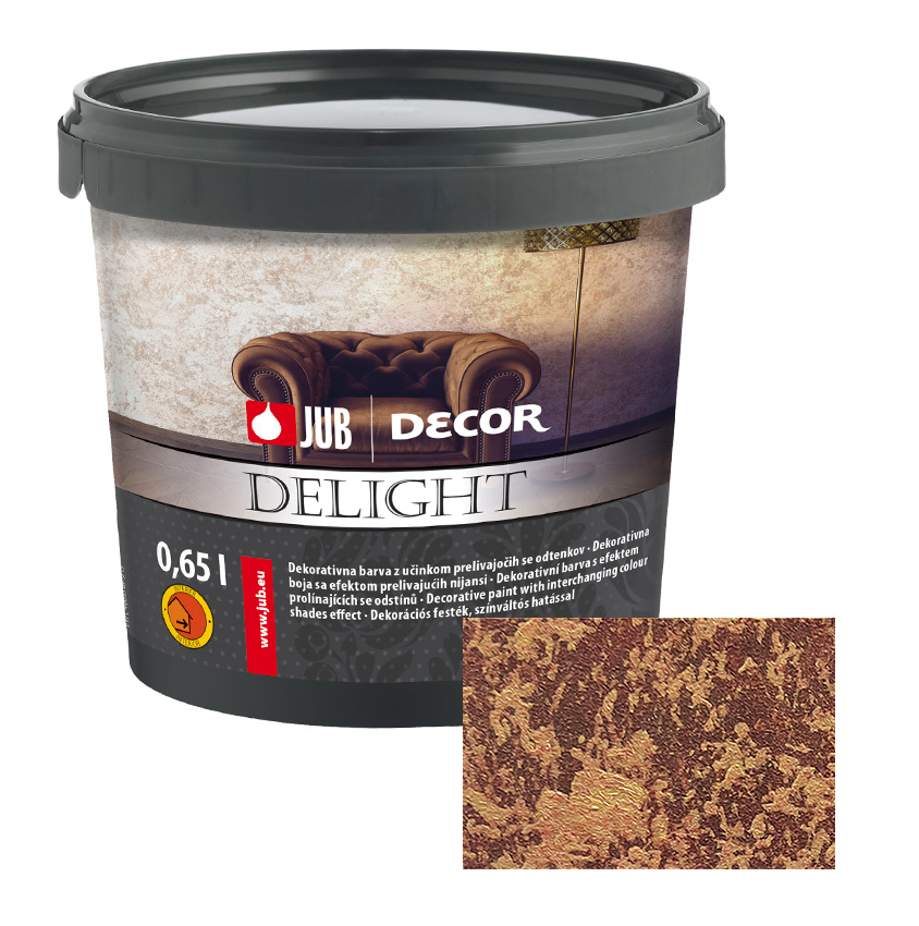 Dekorativní stěrka JUB Decor Delight Dark Gold 0,65L