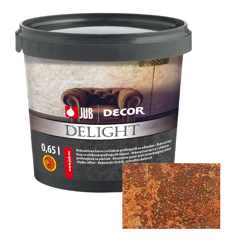Dekorativní stěrka JUB Decor Delight Dark Gold 0,65L