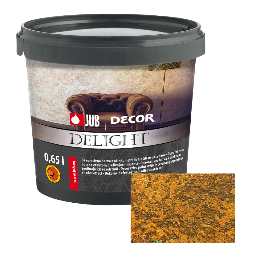 Dekorativní stěrka JUB Decor Delight Dark Gold 0,65L
