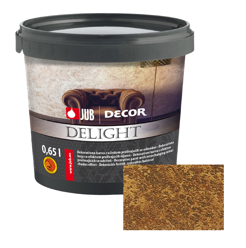 Dekorativní stěrka JUB Decor Delight Dark Gold 0,65L