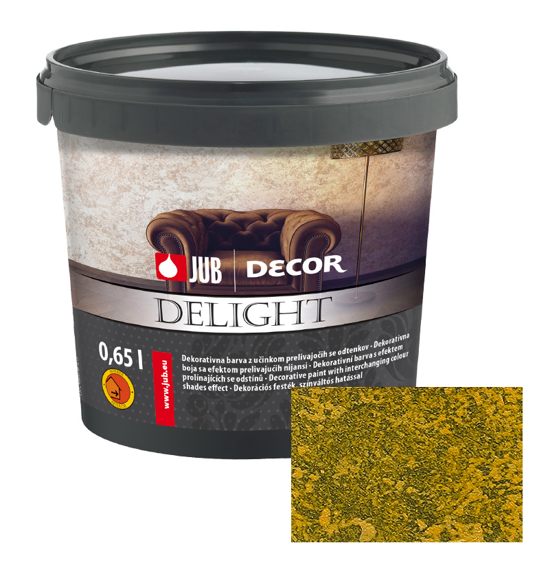 Dekorativní stěrka JUB Decor Delight Dark Gold 0,65L