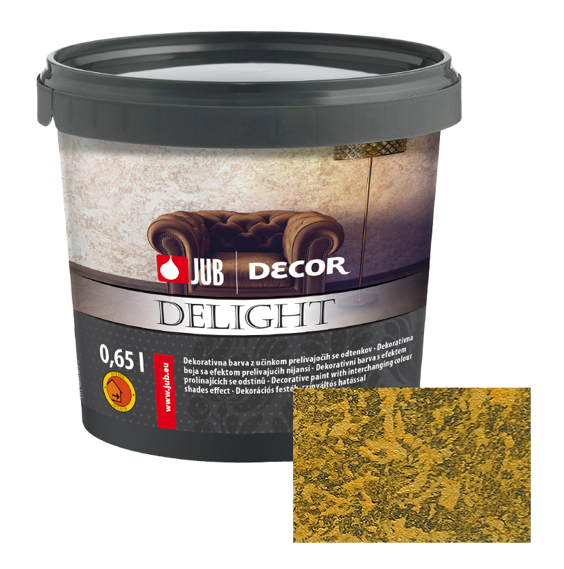 Dekorativní stěrka JUB Decor Delight Dark Gold 0,65L