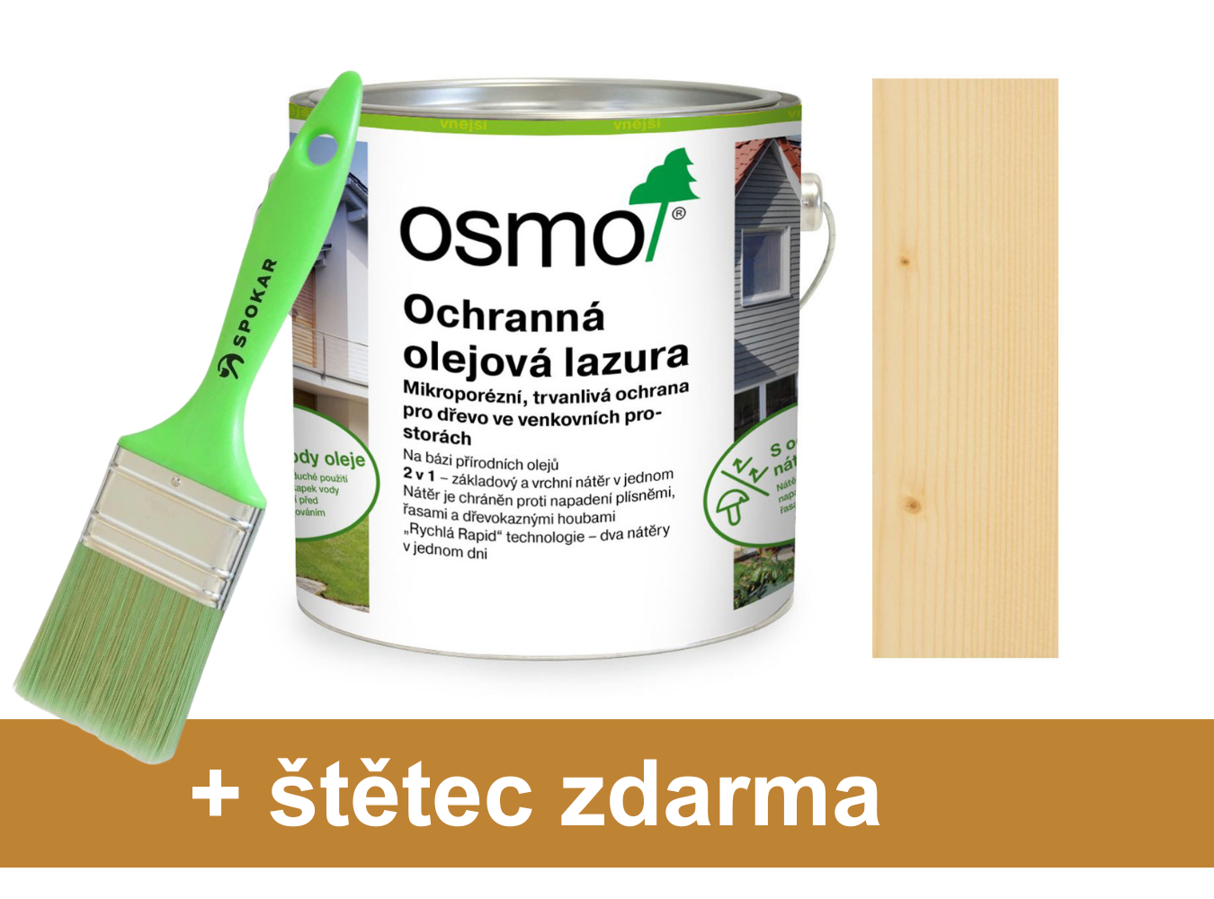 Osmo Lazura ochranná olejová 701 Bezbarvá matná 0,75l