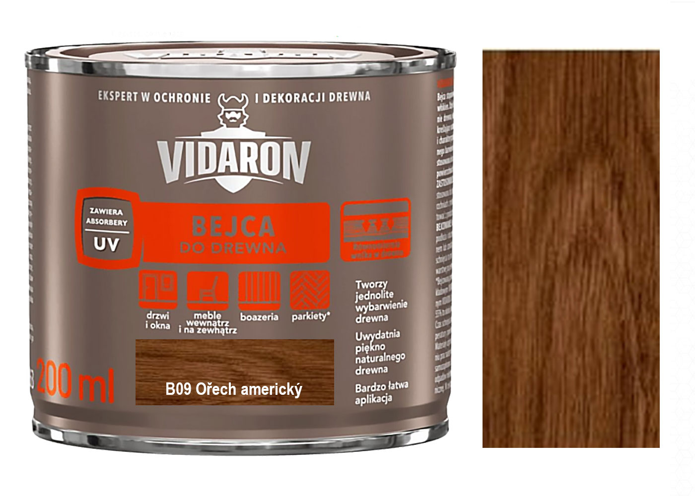Vidaron mořidlo B09 Ořech americký 0,2L