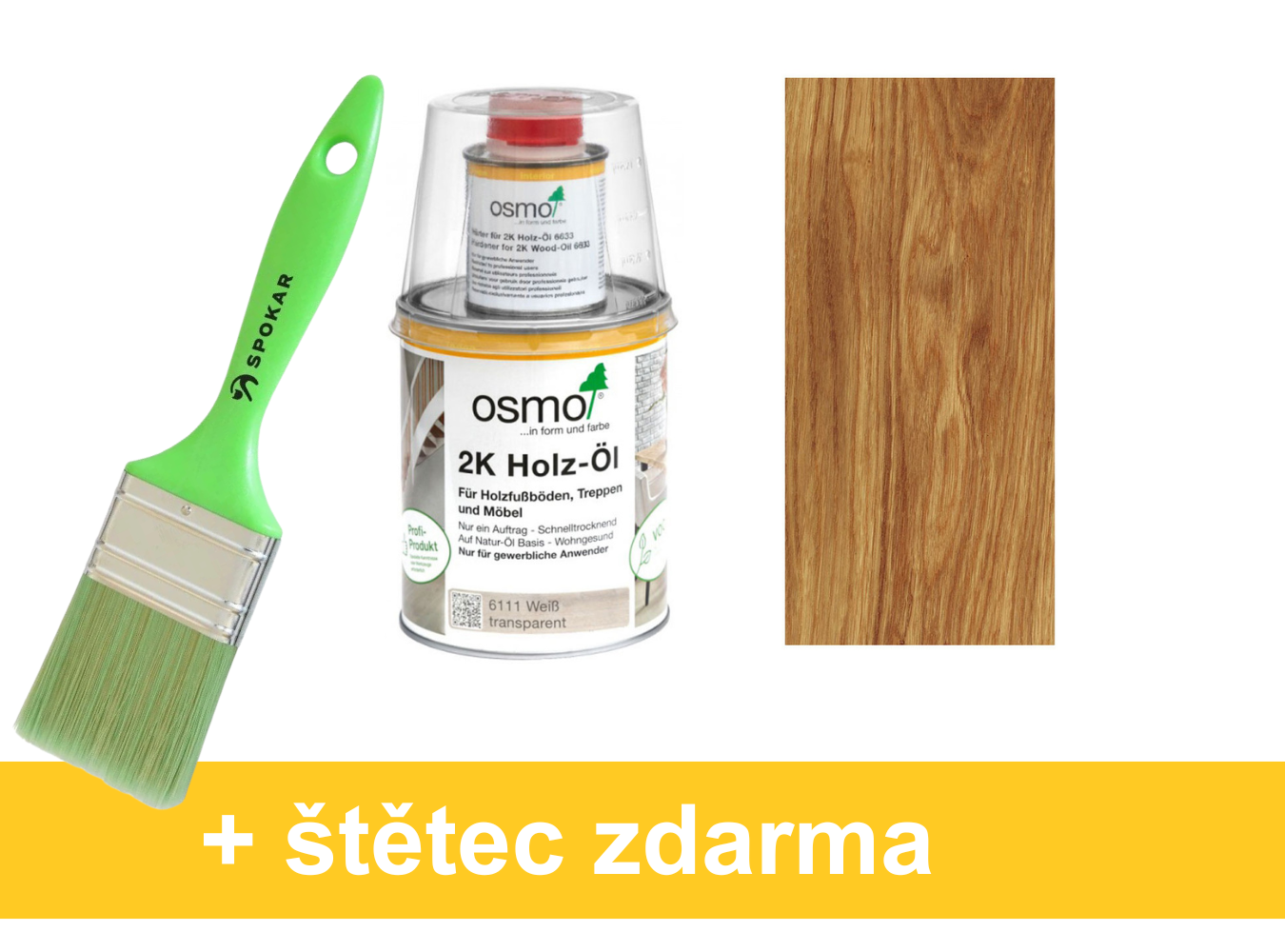 Osmo 2K olej na dřevo 6100 bezbarvý matný
