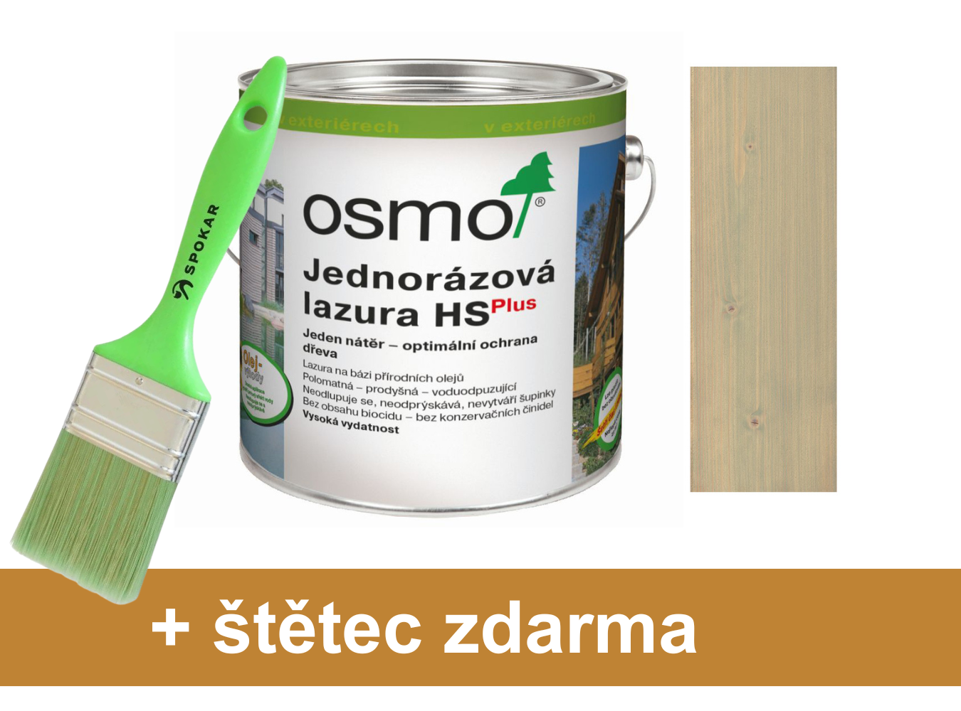 Osmo jednorázová lazura HS plus 9203 bazaltově šedá 2,5l