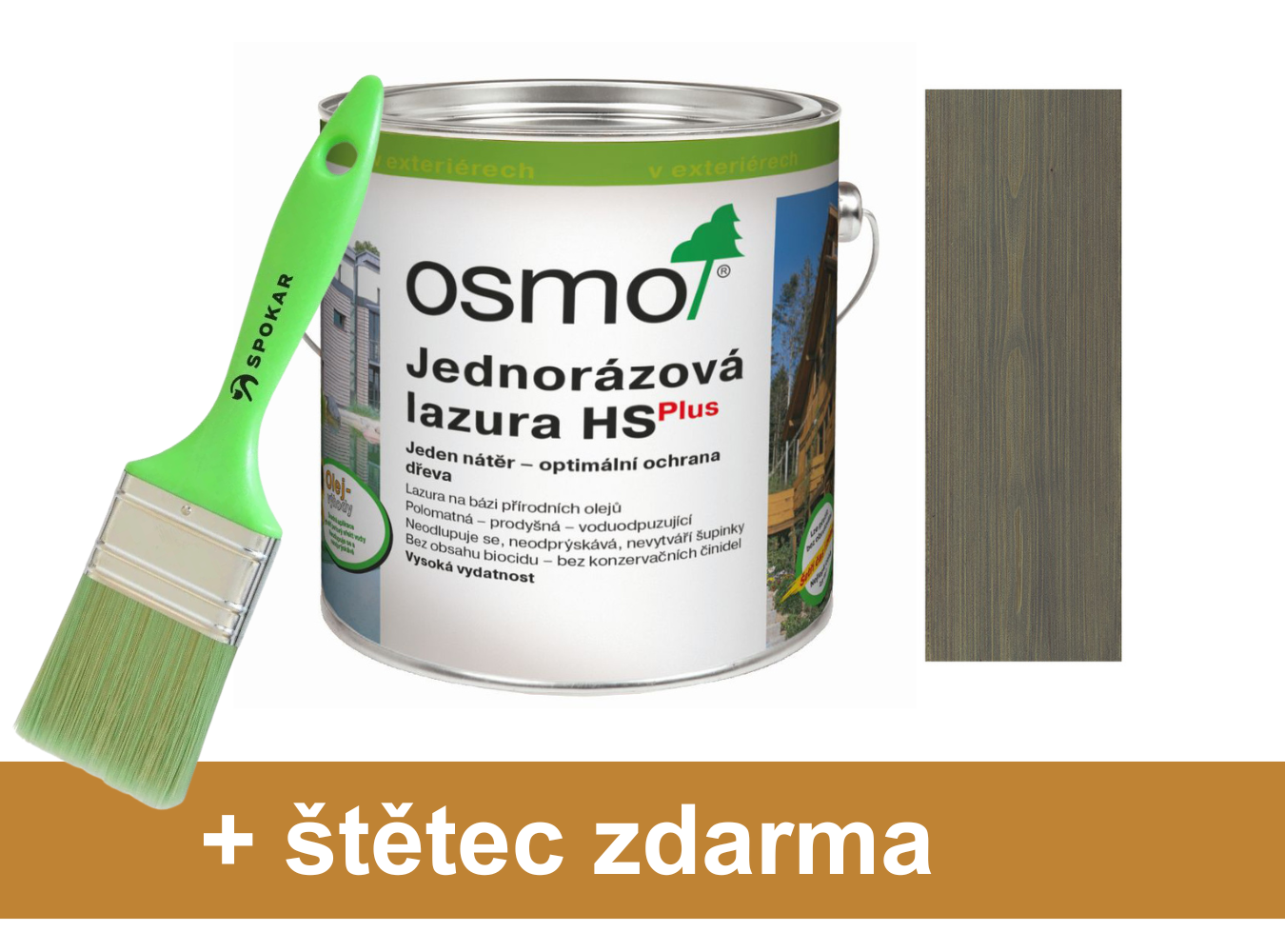 Osmo jednorázová lazura HS plus 9205 patina 2,5l