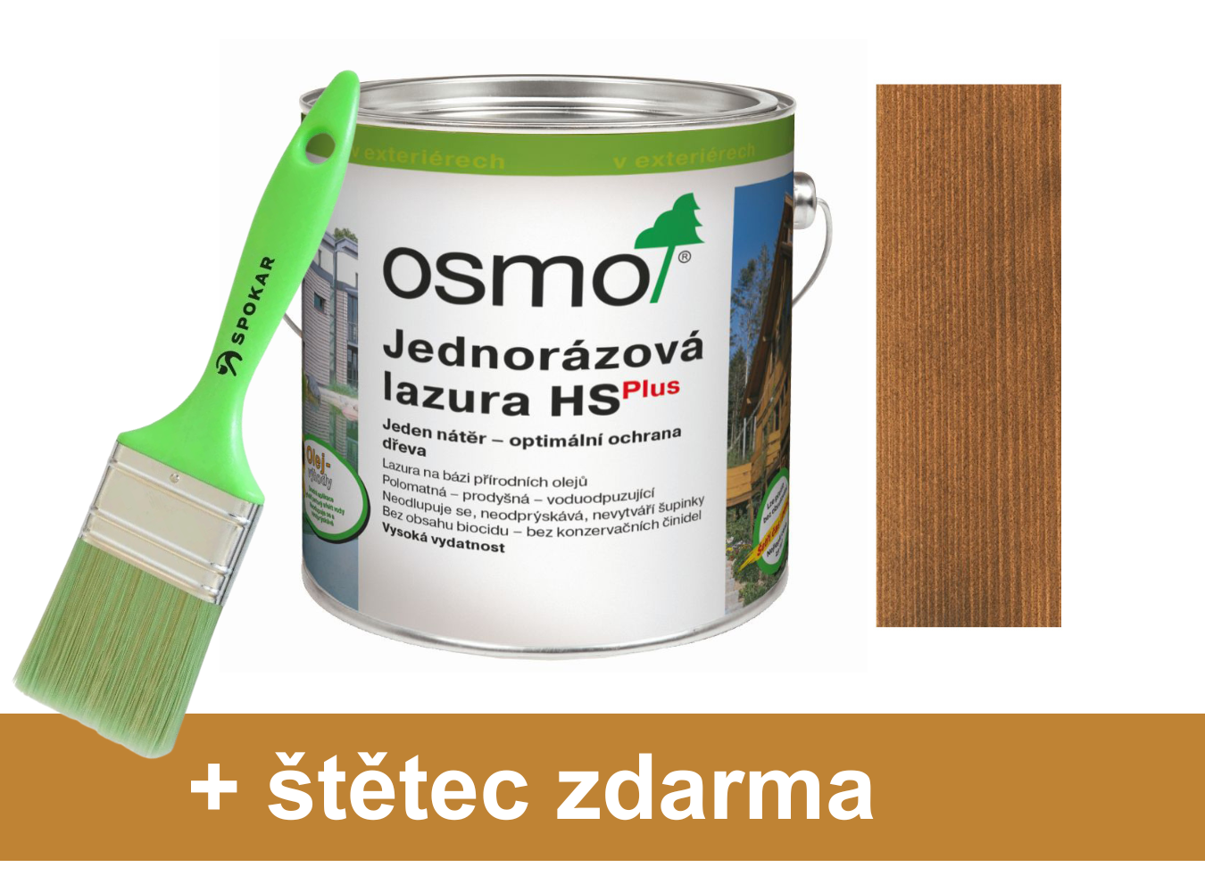 Osmo jednorázová lazura HS plus 9262 teak 2,5l