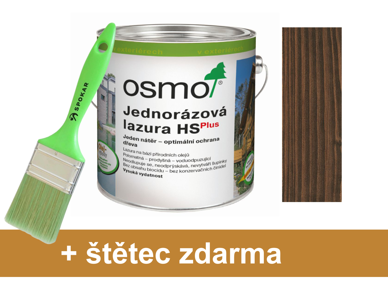 Osmo jednorázová lazura HS plus 9264 palisandr