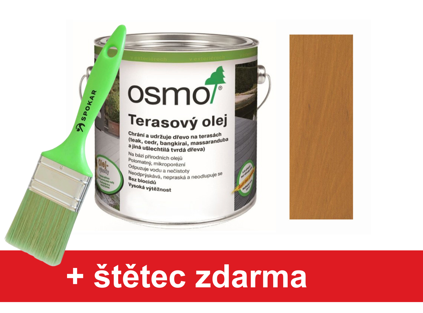 Osmo terasový olej 013 garapa, přírodně tónovaný