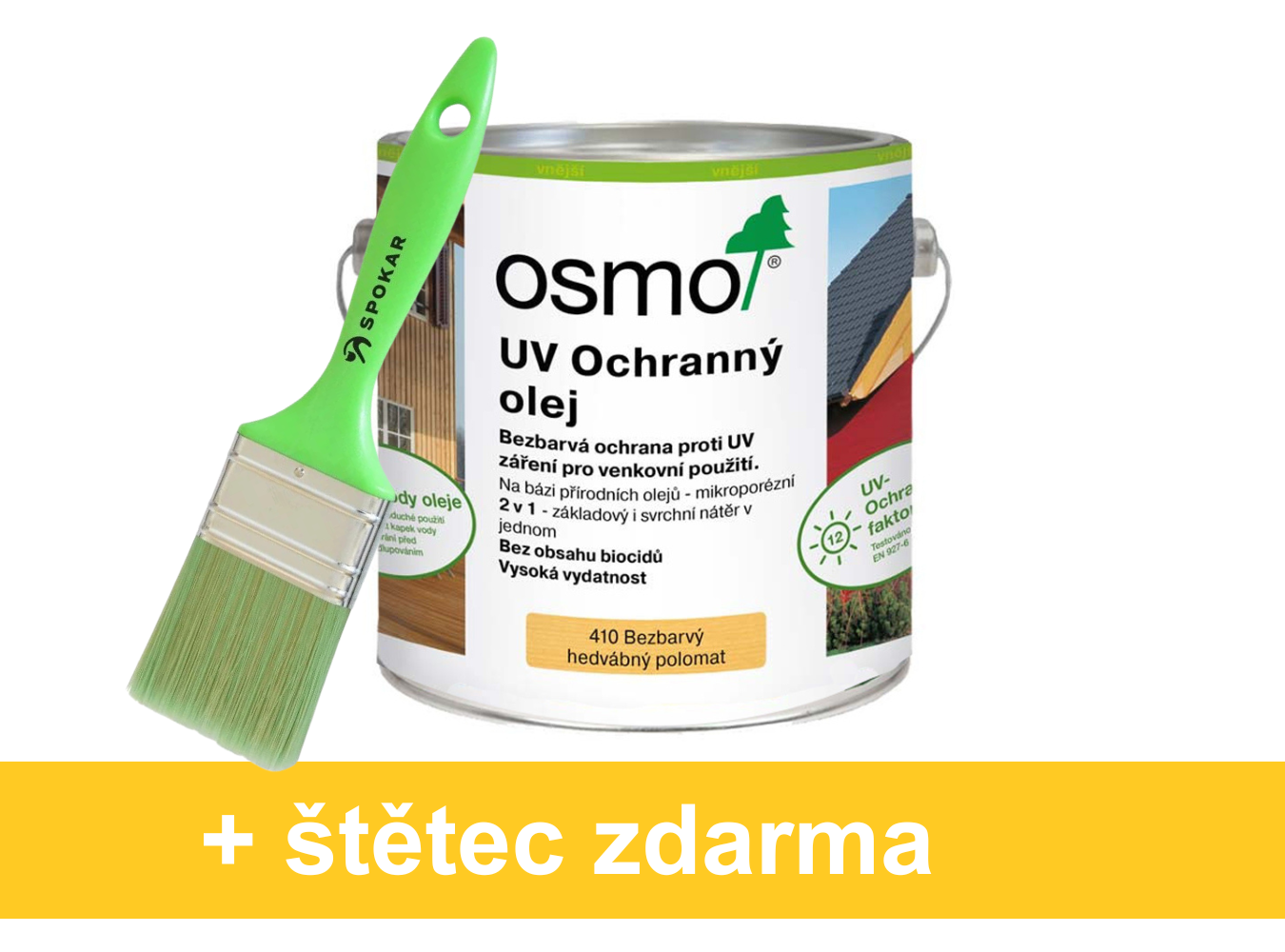 Osmo UV Ochranný olej 410 bezbarvý hedvábný polomat
