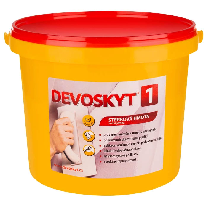 Devoskyt 1 - stěrka k vytváření nových povrchů omítek i lokálních oprav 5kg