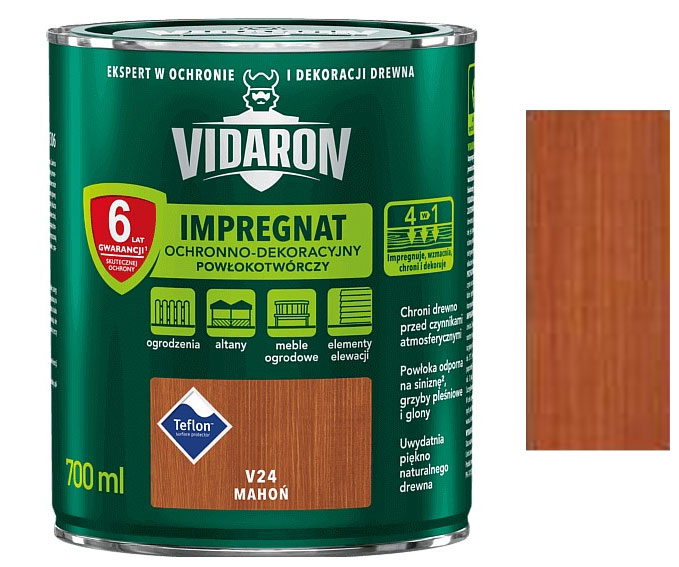 Vidaron Impregnat ochranná impregnační lazura na dřevo V24 Mahagon 0,7l