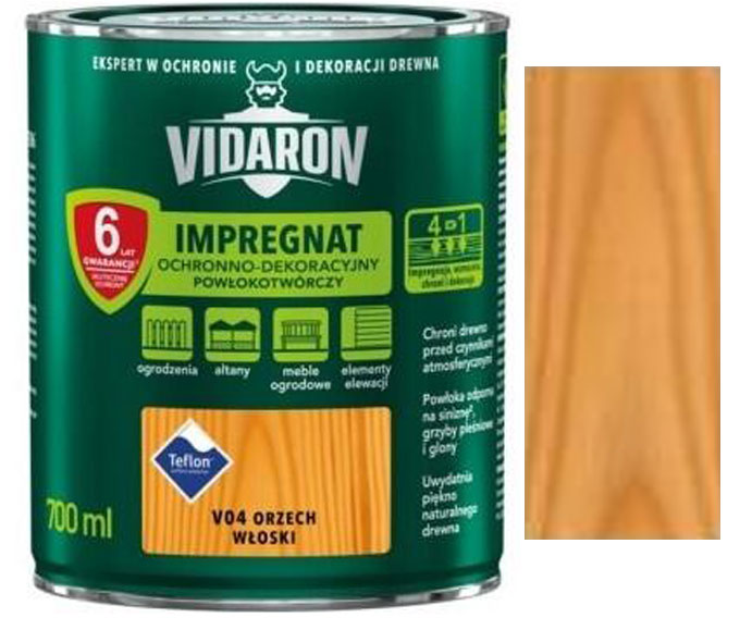 Vidaron Impregnat ochranná impregnační lazura na dřevo V04 Ořech vlašský