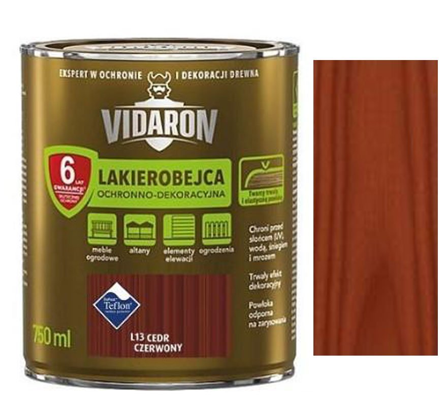Vidaron silnovrstvá lazura L13 Cedr červený 0,75l