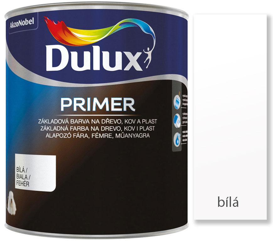 Dulux Primer WB vodouředitelný antikorozní základ bílý 0,7L