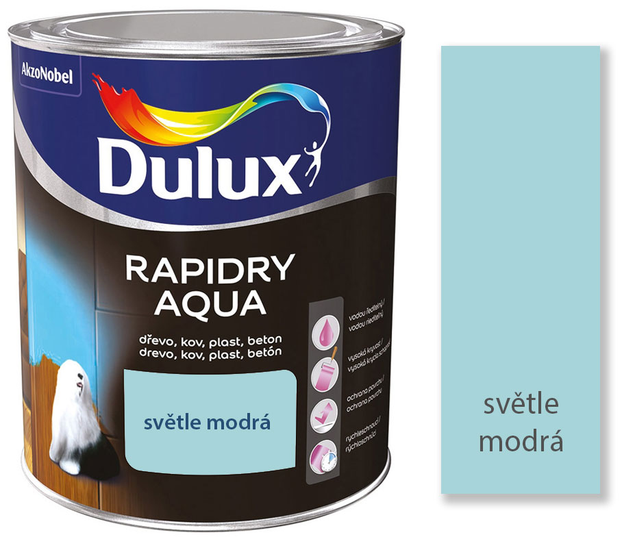 Dulux RAPIDRY AQUA světle modrá 0,75L