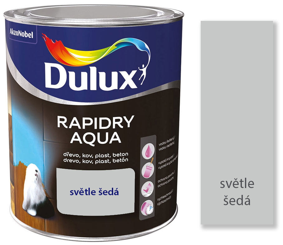 Dulux RAPIDRY AQUA světle šedá 0,75L