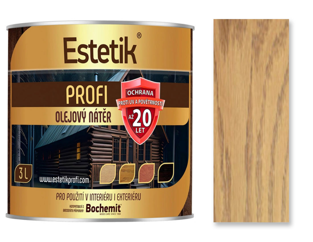 Estetik Profi olejová lazura - dub 3l
