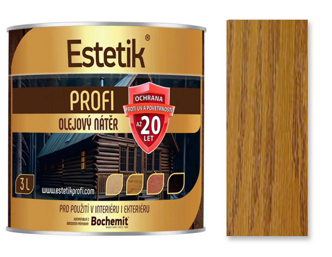 Estetik Profi olejová lazura - ořech 3l