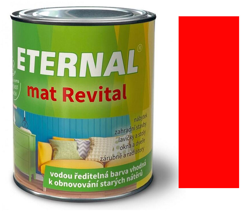 ETERNAL mat Revital RAL3020 červená 700g