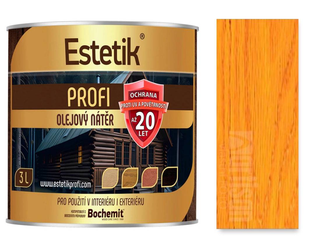 Estetik Profi olejová lazura - borovice 3l