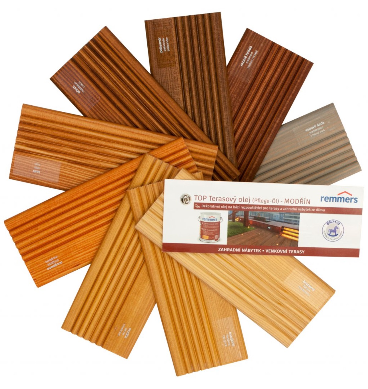 REMMERS TOP terasový olej Modřín - Olej na ošetření dřevěných teras