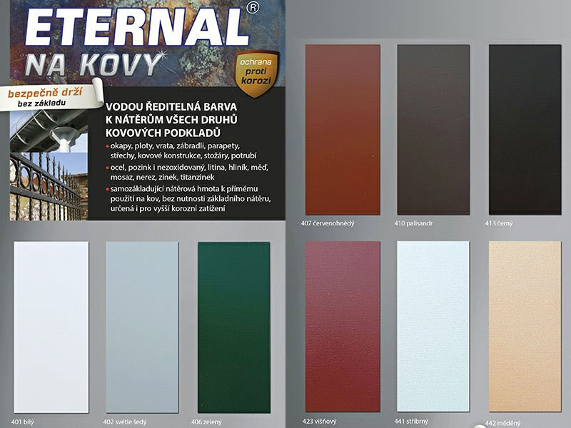 ETERNAL na kovy 410 palisandr 350g