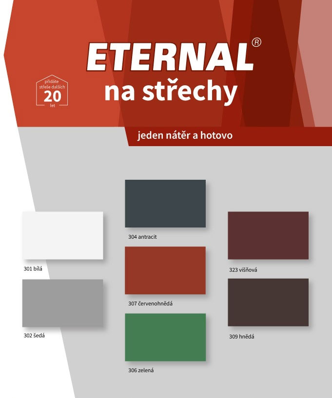 ETERNAL na střechy 304 antracit (RAL 7016)
