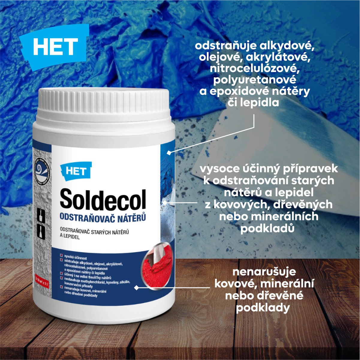 HET Soldecol Odstraňovač nátěrů