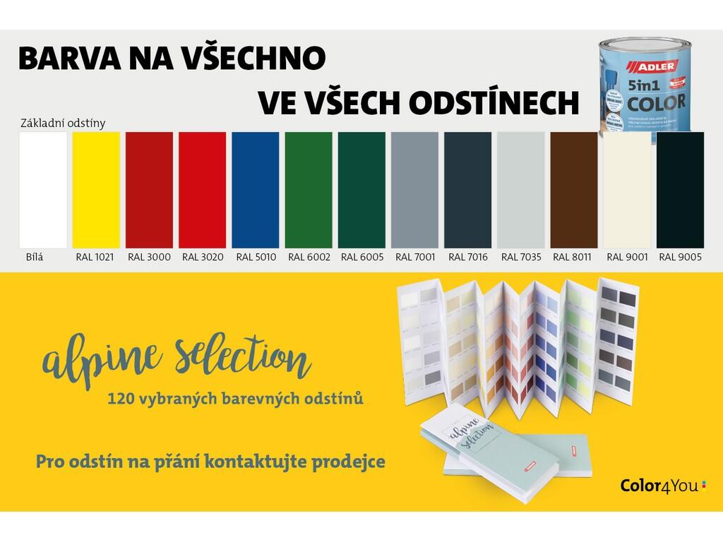 Adler 5in1-Color bílá- Univerzální vodou ředitelná barva