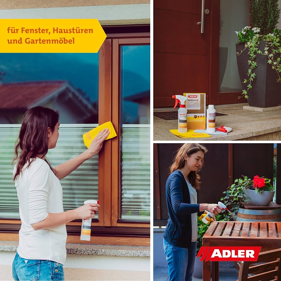 Adler Windoor Care-Set - Pečující sada na okna a dveře
