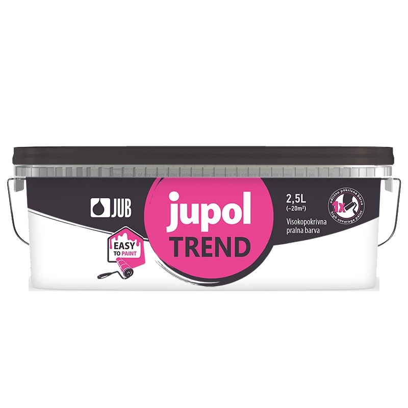 JUB Jupol Trend 2,5 l vinylová malířská barva hotové odstíny - energetický štítek