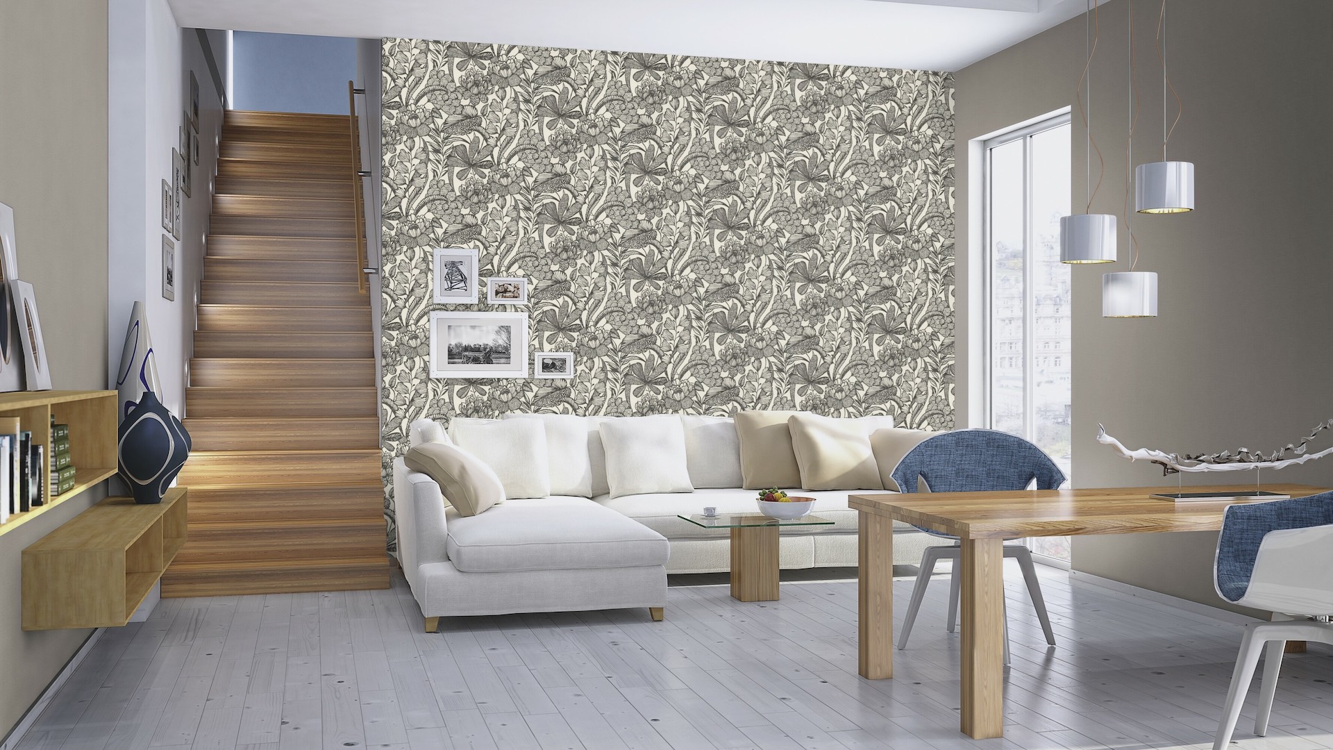 Vliesová tapeta na zeď Rasch 555325, Lirico, 0,53 x 10,05 m