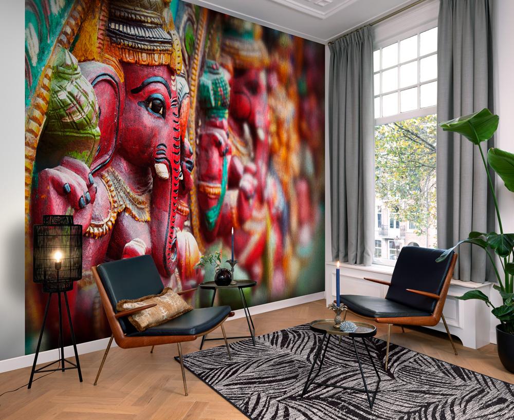 Vliesová fototapeta na zeď Rasch socha slona 363494, Indian style, 3,71 x 2,65 m