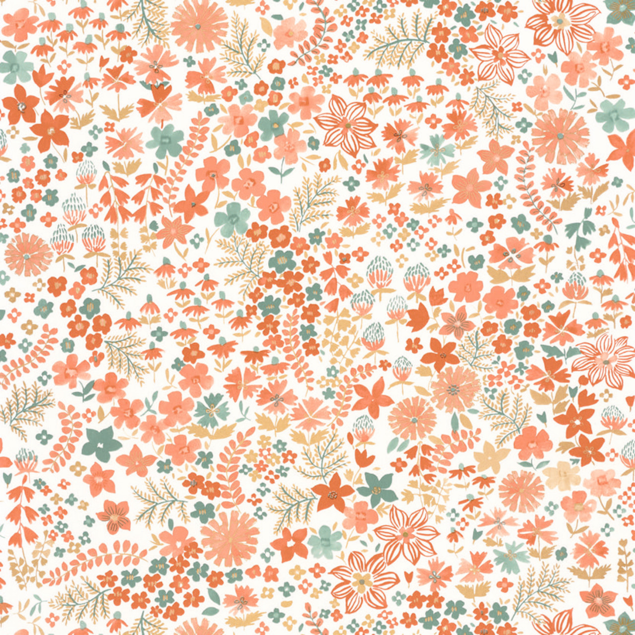 Vliesová tapeta na zeď Caselio 101863073 FLOWER POWER, 0,53 x 10,05 m