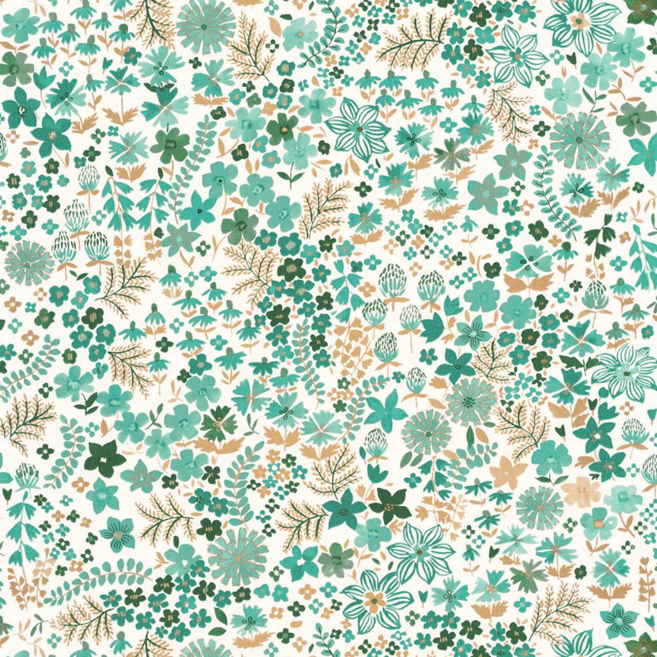 Vliesová tapeta na zeď Caselio 101867126 FLOWER POWER, 0,53 x 10,05 m