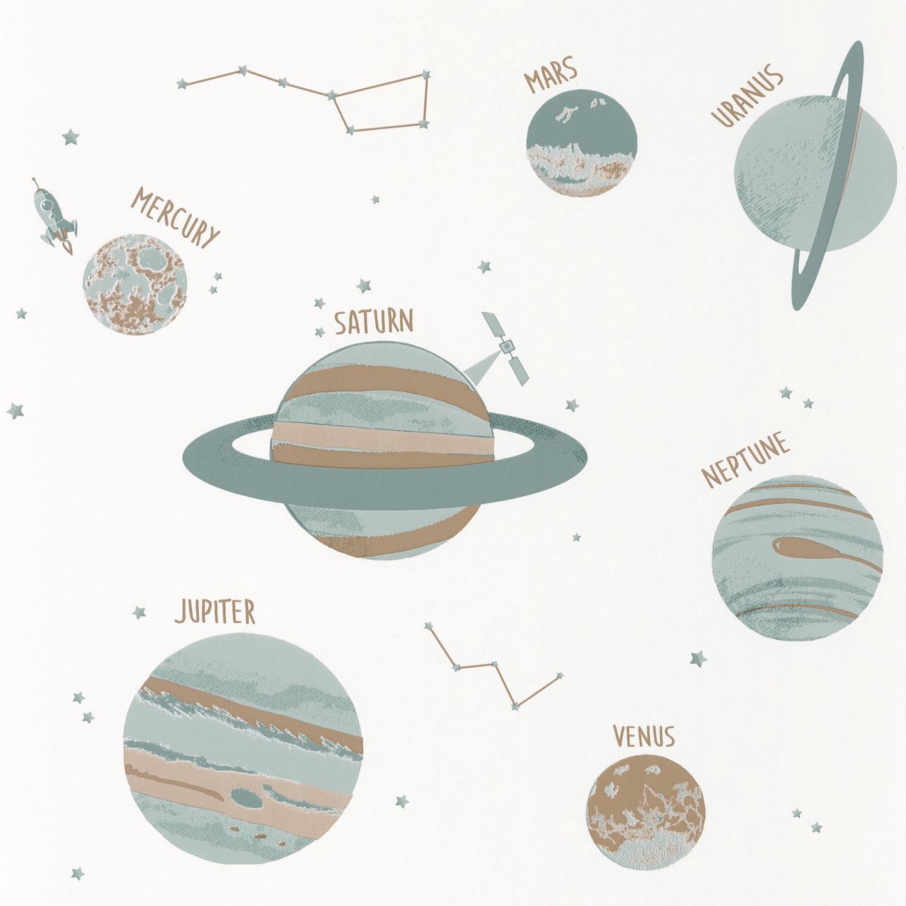 Vliesová tapeta na zeď Caselio 101907102 OUR PLANET, 0,53 x 10,05 m