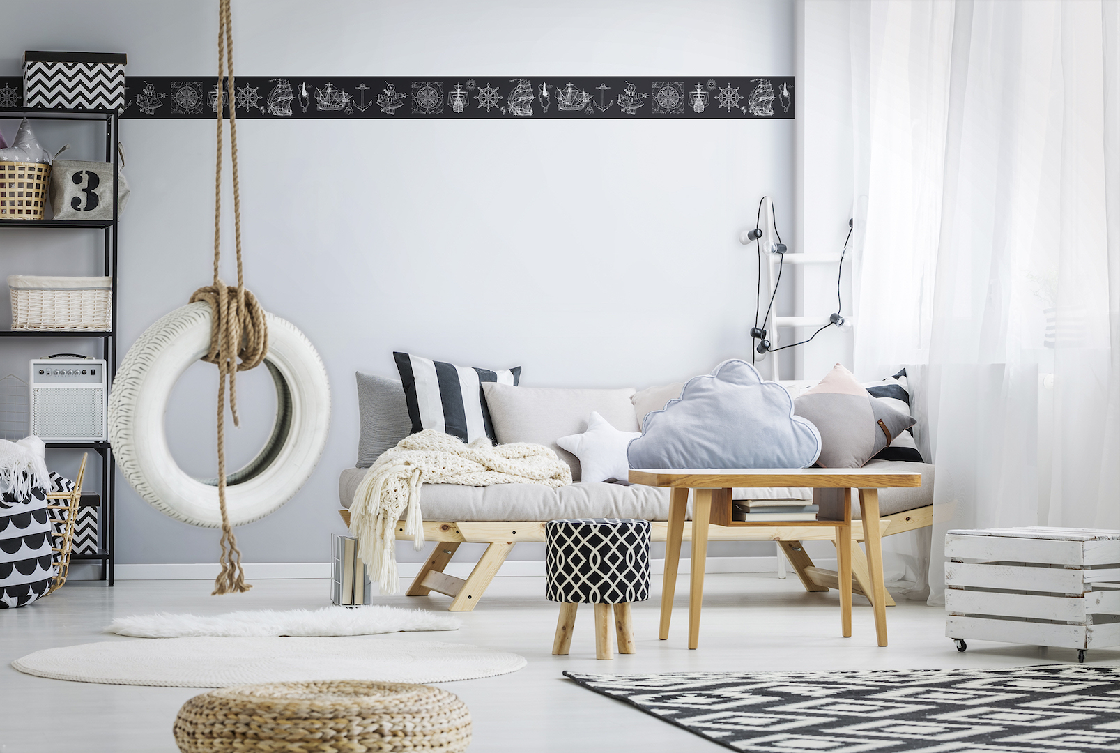 Vliesová bordura na zeď MA945843, 0,18 x 5 m