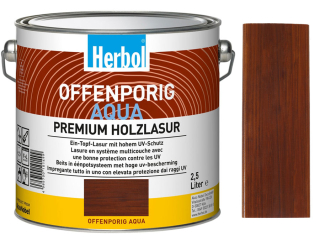 Vodou ředitelná lazura na dřevo HERBOL Offenporig Aqua - Tónovaný odstín