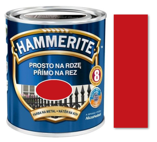 Hammerite přímo na rez hladký červený