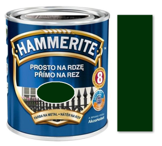 Hammerite přímo na rez hladký tmavě zelený